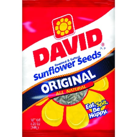 David Seeds David Original Roasted Salted Sunflower Seeds 5.25 oz Pegged 496432